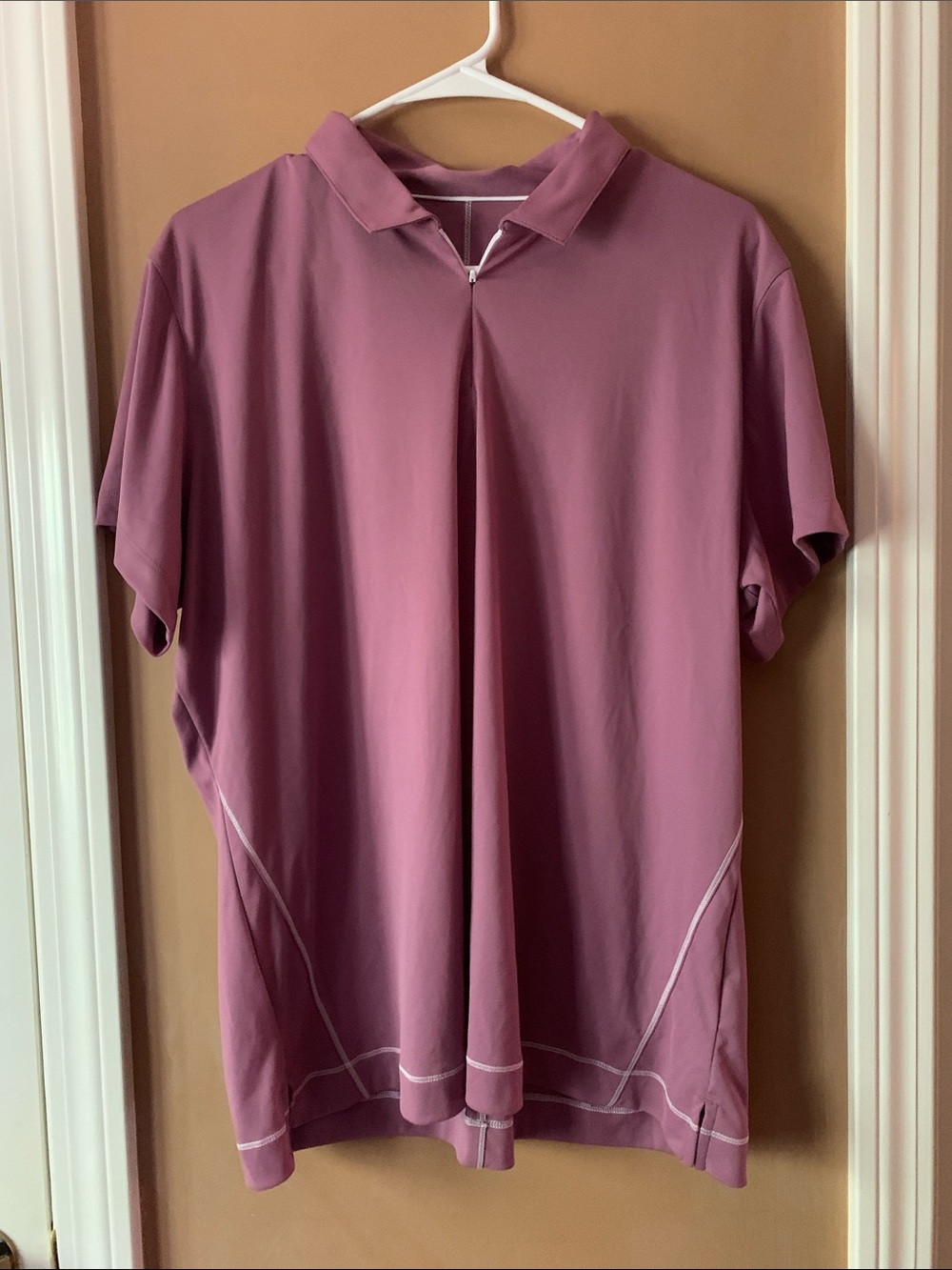 Slazenger Women’s Short Sleeve Golf Shirt - Mauve Pink